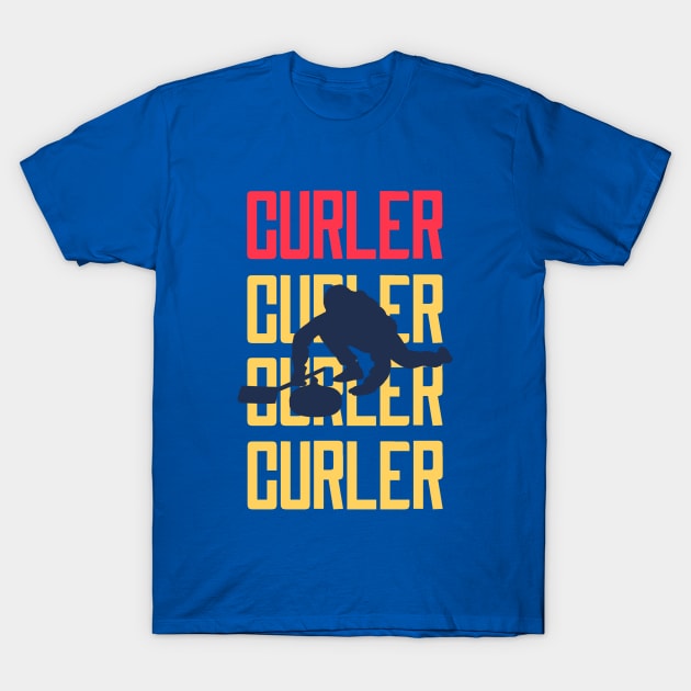 Curler T-Shirt by Sunil Belidon